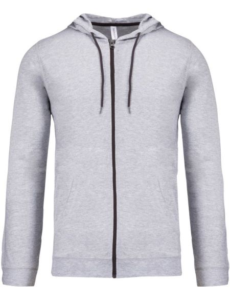 Kapuzenpullover Kariban K438 Oxford-Grau
