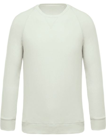 Kariban K480 Salbei-Raglan-Sweatshirt aus Bio-Baumwolle für Herren