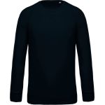 Kariban K480 marineblaues Raglan-Sweatshirt aus Bio-Baumwolle für Herren