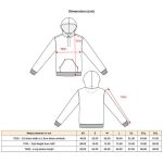 Unisex-Kapuzenpullover Kariban K4013 schwarz/mexikanischer Totenkopf