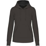 Ökologisches Damen-Sweatshirt mit Kapuze Kariban K4028 dunkelgrau