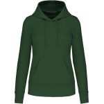 Ökologisches Damen-Sweatshirt mit Kapuze Kariban K4028 waldgrün