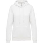 Damen Kapuzenpullover Kariban K473 weiß