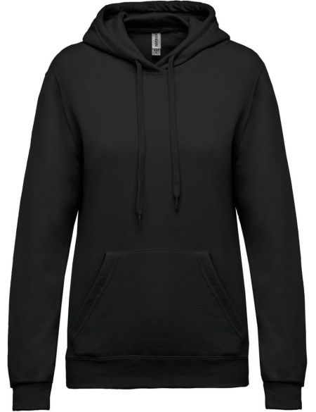 Damen Kapuzenpullover Kariban K473 schwarz