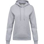 Damen-Kapuzenpullover Kariban K473 Oxford-Grau