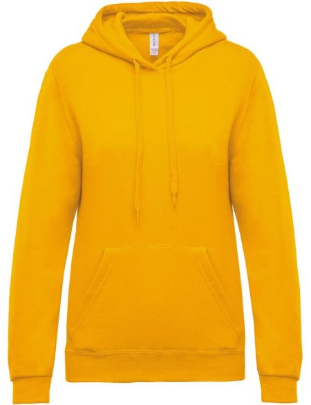 Damen-Kapuzenpullover Kariban K473 gelb
