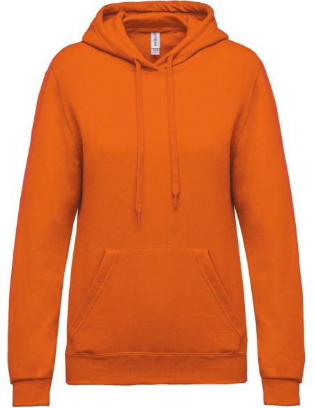 Damen Kapuzenpullover Kariban K473 orange