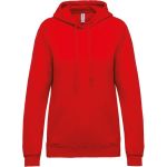 Damen Kapuzenpullover Kariban K473 rot