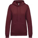 Damen Kapuzenpullover Kariban K473 Wein