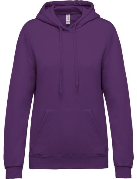 Damen Kapuzenpullover Kariban K473 lila