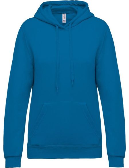 Damen Kapuzenpullover Kariban K473 Tropenblau