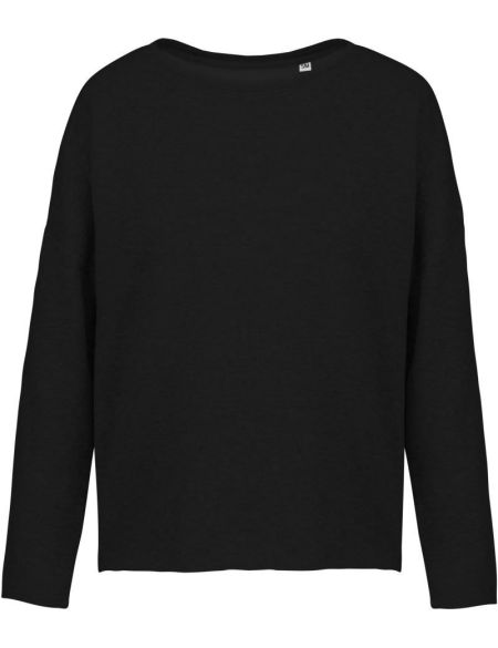 Damen-Oversize-Sweatshirt Kariban K471 schwarz