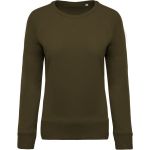 Damen-Raglan-Sweatshirt aus Bio-Baumwolle Kariban K481 moosgrün