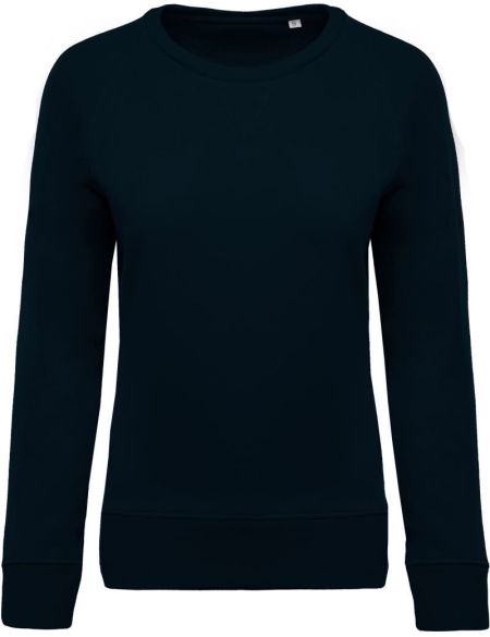 Damen-Raglan-Sweatshirt aus Bio-Baumwolle Kariban K481 schwarz