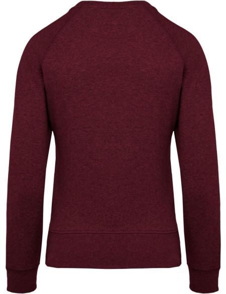 Damen-Raglan-Sweatshirt aus Bio-Baumwolle Kariban K481 weinrot