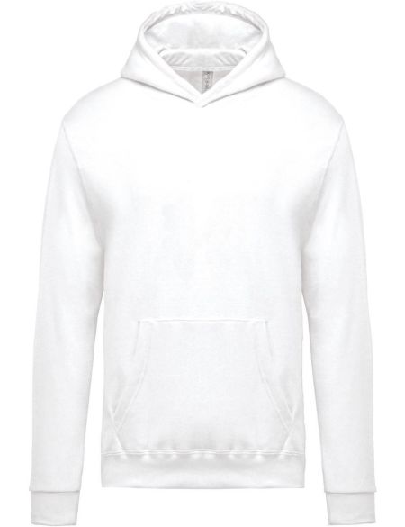 Kinder-Sweatshirt mit Kapuze Kariban K477 weiß