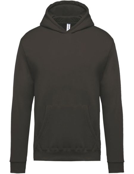 Kinder-Sweatshirt mit Kapuze Kariban K477 dunkelgrau