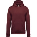 Kinder-Sweatshirt mit Kapuze Kariban K477 Wein