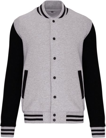 Unisex Fleecejacke Teddy Kariban K497 Oxford Grau/Schwarz