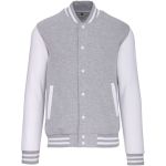 Unisex-Fleecejacke Teddy Kariban K497 Oxford grau/weiß