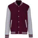 Unisex-Fleecejacke Teddy Kariban K497 Wein/Oxfordgrau