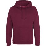 Just Hoods College Hoodie AWJH001 burgunderfarbener Rauch