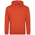 Just Hoods College Hoodie AWJH001 gebranntes Orange