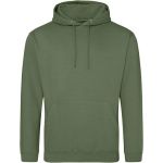 Just Hoods College Hoodie AWJH001 erdiges Grün