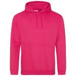 Just Hoods College Hoodie AWJH001 in Pink
