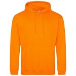 Just Hoods College Hoodie AWJH001 orange crush
