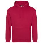 Just Hoods College Hoodie AWJH001 red hot chili