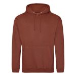 Just Hoods College Hoodie AWJH001 roter Rost