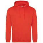 Just Hoods College Hoodie AWJH001 Sonnenuntergangsorange
