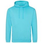 Just Hoods College Hoodie AWJH001 türkisfarbene Brandung