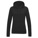 Just Hoods Damen College Hoodie AWJH001F schwarzer Rauch