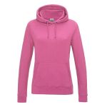 Just Hoods Damen-College-Hoodie AWJH001F Candyfloss Pink