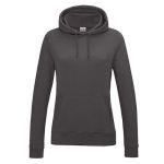 Just Hoods Damen-College-Hoodie AWJH001F anthrazit meliert