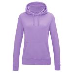 Just Hoods Damen-College-Hoodie AWJH001F digital lavendel