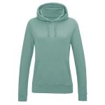 Just Hoods Damen-College-Hoodie AWJH001F staubiges Grün