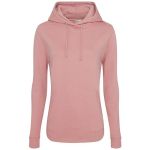 Just Hoods Damen-College-Hoodie AWJH001F staubiges Rosa
