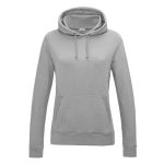 Just Hoods Damen-College-Hoodie AWJH001F grau meliert