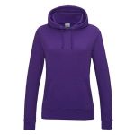 Just Hoods Damen-College-Hoodie AWJH001F lila