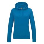 Just Hoods Damen College Hoodie AWJH001F Saphirblau