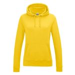 Just Hoods Damen College Hoodie AWJH001F sonnengelb