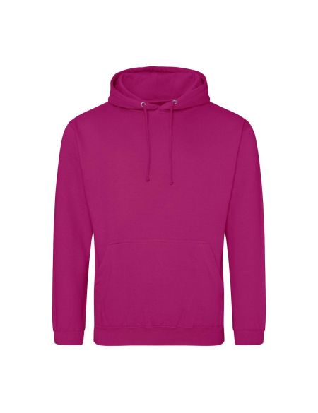 Just Hoods College Hoodie AWJH001 Festival Fuchsia