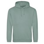 Just Hoods College Hoodie AWJH001 staubiges Grün