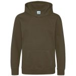 Kinder-Sweatshirt Just Hoods Kids' Hoodie AWJH001J olivgrün