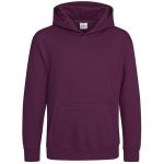 Just Hoods Kinder-Hoodie AWJH001J Pflaume