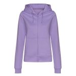 Damen-Kapuzenpullover Just Hoods Women's College Zoodie AWJH0050F digital lavendel
