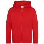 Kinder-Sweatshirt mit Kapuze Just Hoods Kids Zoodie AWJH0050J feuerrot
